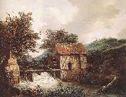 Two Watermills and an Open Sluice near Singraven RUISDAEL, Jacob Isaackszon van